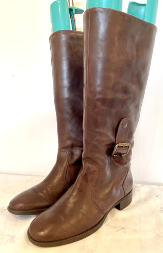 Carvela brown leather boots - brown,