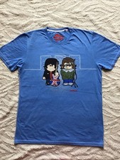 Weenicons Oasis Liam Noel Man City Blue Cotton T Shirt Tour - Sz L