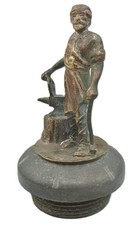 Vintage 1920's Original Vulcan Blacksmith Car Radiator Mascot Auto Ornament