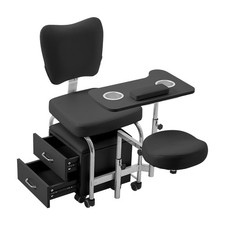 Movable Manicure Pedicure Chair Sets Space-Saving Salon Station Flexible Storage