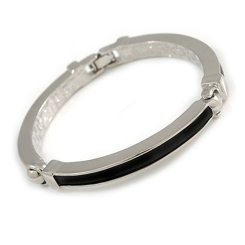 Rhodium plated bar with black - rhodium,