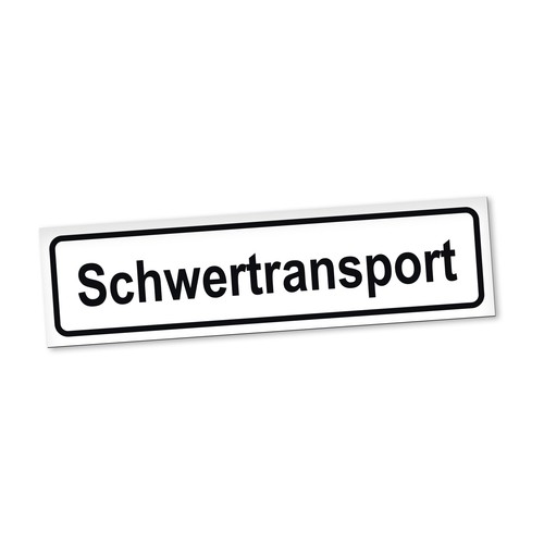 Heavy transport magnetic sign