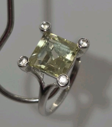 White gold 9ct citrine and - white,