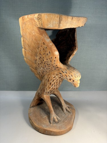 Wooden handmade carved eagle - wooden,