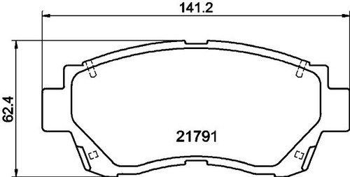 Mintex front brake pad - brake, set