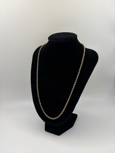 9ct gold belcher - 9ct, chain