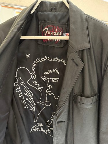 Fender official leather jacket - leather,