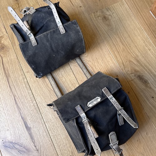 Pair vintage carradice - pair, of