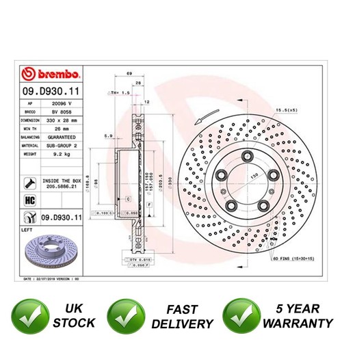 Brake disc front left - disc,