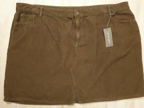 New women corduroy khaki skirt - new,