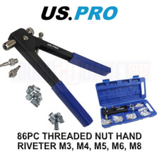 US PRO Tools 86pc Threaded Nut