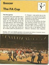 1977-79 Sportscaster Card, #992.47 Soccer, FA Cup, Wembley