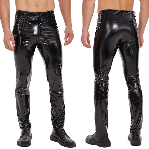Men leather pants - leather,