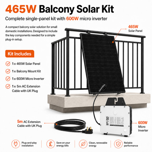 Plug solar panel 465w - in,