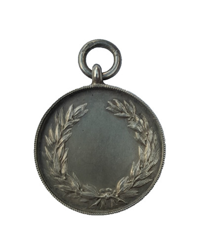 Old silver motorcycle medal - silver,
