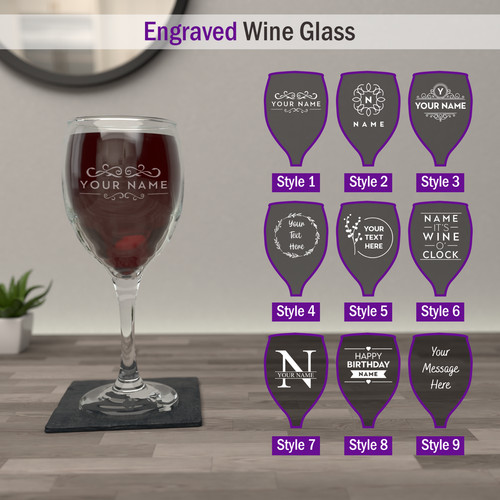 Personalised glass gift - glass,