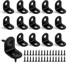 Small Angle Brackets, 16Pcs L Brackets, Stainless Steel Corner Bracket for Wood