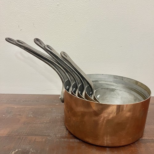 Vintage french copper saucepan - french,