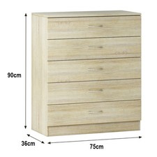 1 2 3 4 5 Drawer Modern Chest