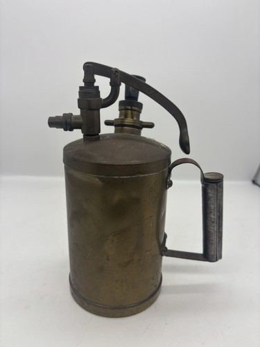 Vintage brass hand - hand, pump
