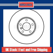 2x Brake Discs Vented For BMW X6 F16 xDrive 30d Borg & Beck Front 34116771985