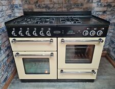 Rangemaster 110 Cream/Chrome Dual Fuel Cooker - DELIVERY AVAILABLE