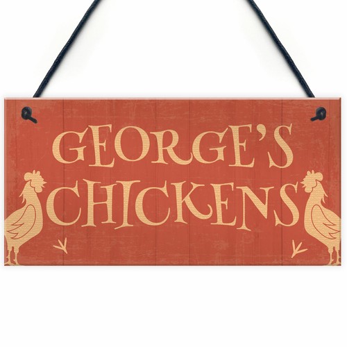 Personalised chicken sign - chicken, for