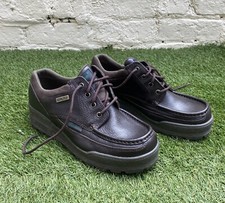 G T Hawkins brown leather Gortex Traveler wedge walking hiking shoes UK 8 unworn