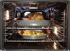 CDA SK210SS Four function single electric fan oven, Black [Energy Class A]