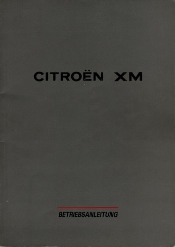 Citroen owners manual - manual, 1989