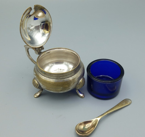 Antique epns mustard pot - epns,
