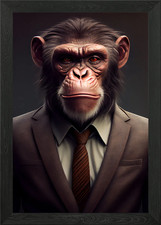 Monkey Suit Framed Wall Art