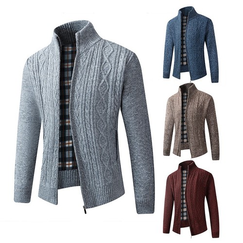 Mens zip thick fleece - mens,