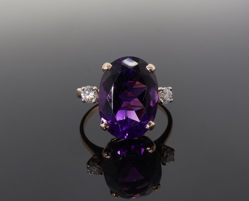 Vintage 8ct amethyst - vintage, 10.8ct