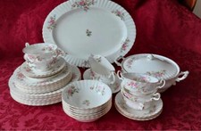 royal albert moss rose dinner