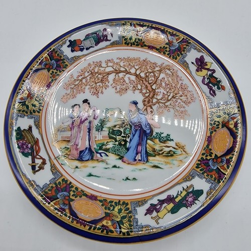Oriental theme porcelain - oriental, plate