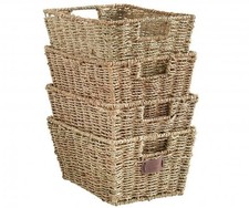 Seagrass storage baskets - seagrass, set
