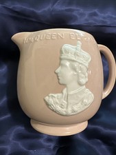 HM Queen Elizabeth II Coronation 1953 Pitcher In Rosedawn Pink By Johnson Bros