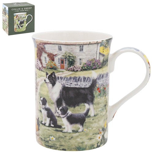 Ceramic mug collie - mug, &