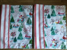 2 * 16” Cushion Covers Made W/ Cath Kidston Shine Bright Christmas Fabric New