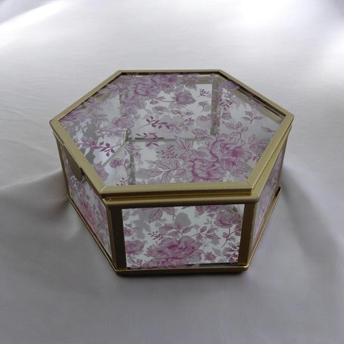 Brand new floral glass mirror - floral,