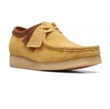 Clarks Originals Wallabee Men's Yellow Combi Suede Leather UK Size 10 G EUR 44.5