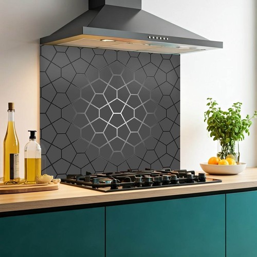 Printed glass kitchen - printed,