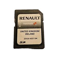 Renault Sat Nav TomTom SD Card Uk / Ireland Genuine 259204051R