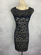 Linea ladies Dress Lace Party Evening Cocktail Special Forma Occasion Size UK 10