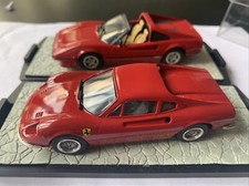 2 X FERRARI 1/43 WHITE METAL