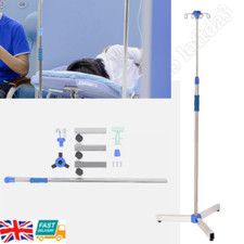 Stainless Steel Adjustable IV Pole IV Drip Stand Infusion Holder for Home Clinic
