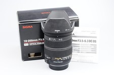 Sigma 18-200mm F3.5-6.3 DC OS Zoom Lens Boxed + Hood - Nikon Fit - See Desc