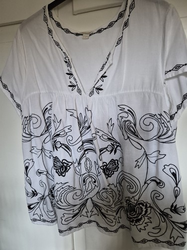 Monsoon linen mix tunic top - monsoon,