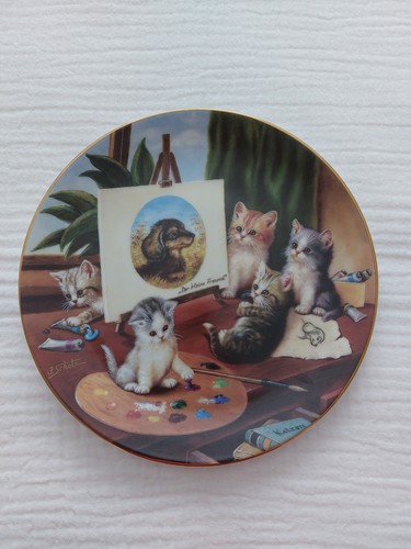 Kahla kittens porcelain plate - kahla,